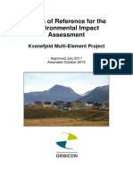 Terms of Reference for the Environmental Impact Assessment of the Kvanefjeld Multi-Element Project