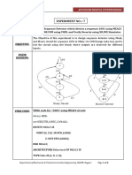 Experiment No.: 7: Advanced Digital System Design