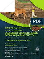 Pradhan Mantri Fasal Bima Yojana (Pmfby) : Performance Evaluation of