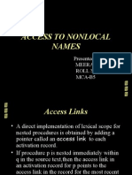 Access To Nonlocal Names