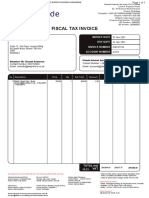Fiscal Tax Invoice: Invoice Date Due Date Invoice Number Account Number