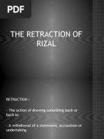 The Retraction of Rizal