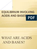 Equilibrium Involving Acids and Bases