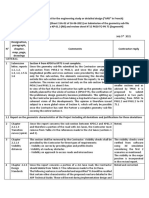 Designation, Paragraph, Chapter, Map, Page, Drawings Comments Contractor Reply