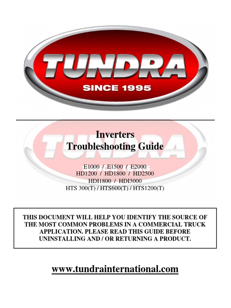 Inverters Troubleshooting Guide PDF Power Inverter Electrical