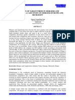 Full Paper VALUATION OF TARGET FIRMS IN MERGERS AND ACQUISITIONS A CASE STUDY ON MERGER