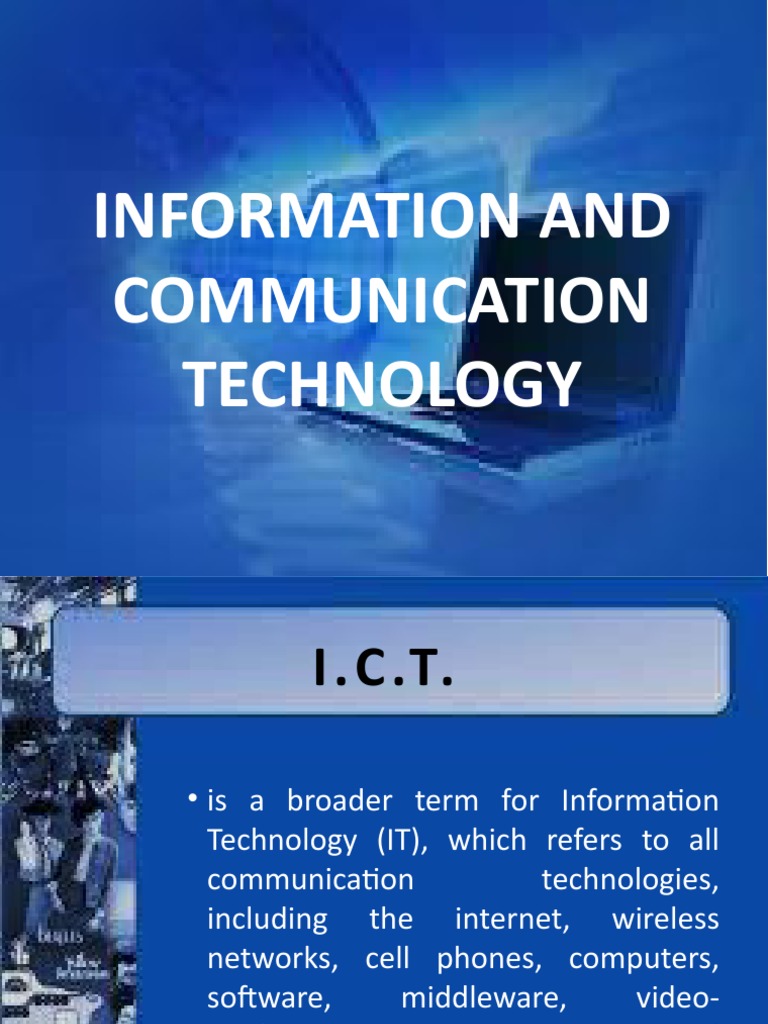 Information and Communication Technology | PDF | Social Science | Computers