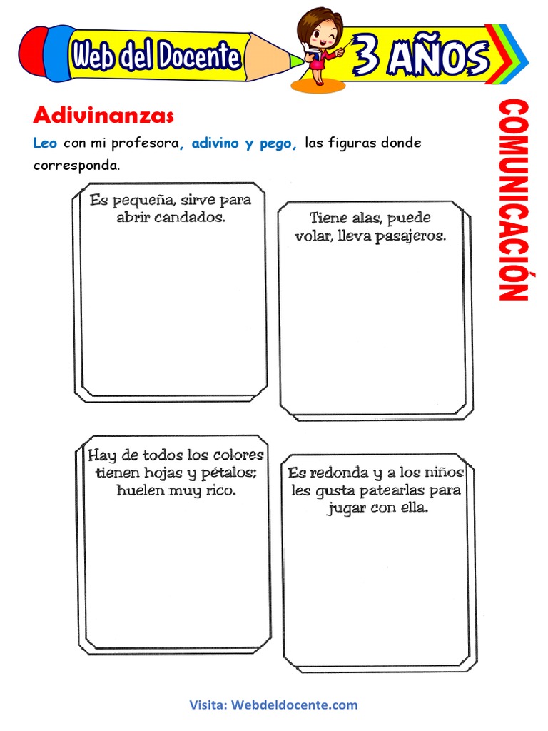 Adivinanzas para Niños de 3 Años | PDF