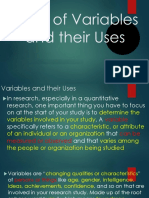 Kinds of Variables and Their Uses 3