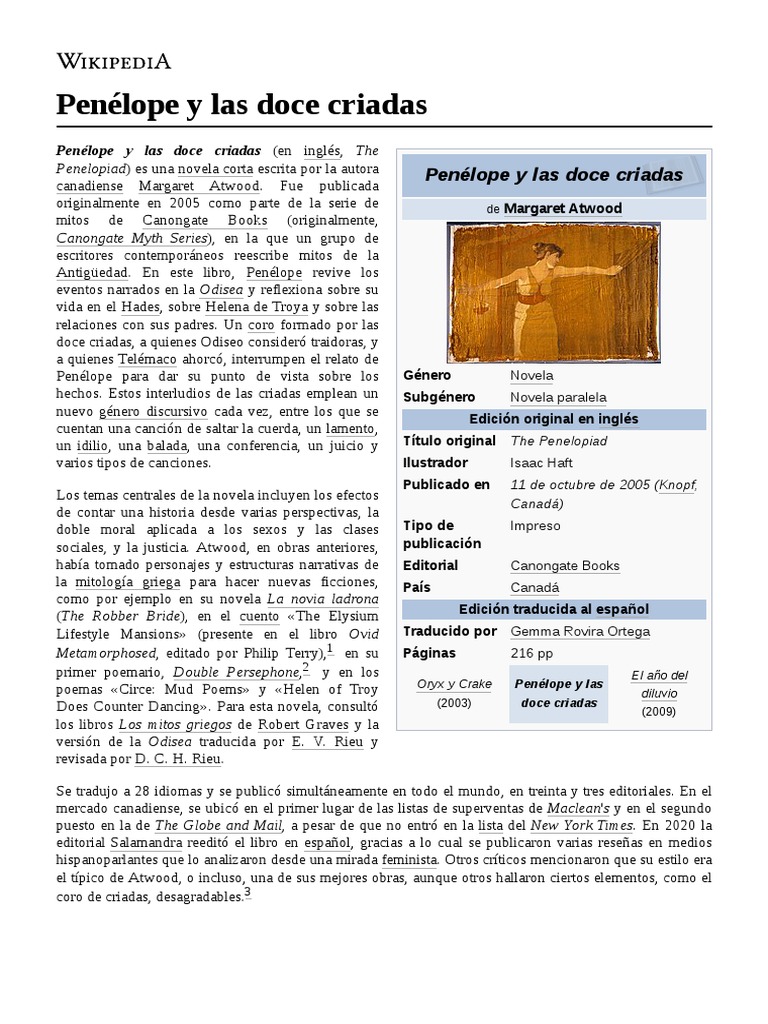 Penélope y Las Doce Criadas PDF