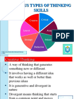  Various Types of Thinking Skills