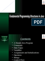 Fundamental Programming Structures in Java