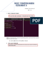Platform Technologies Exercise 3: 1. Linux Command Format