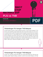 Analisis SWOT PLN Vs TNB