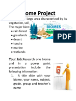 Biome Project: Your Job