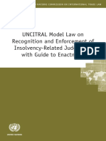 UNCITRAL Model Law On Recognition and Enforcement
