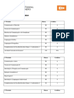 Curso de Jornalismo - Grade