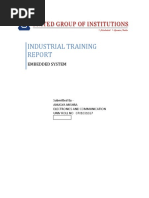 Training Report On Embedded System