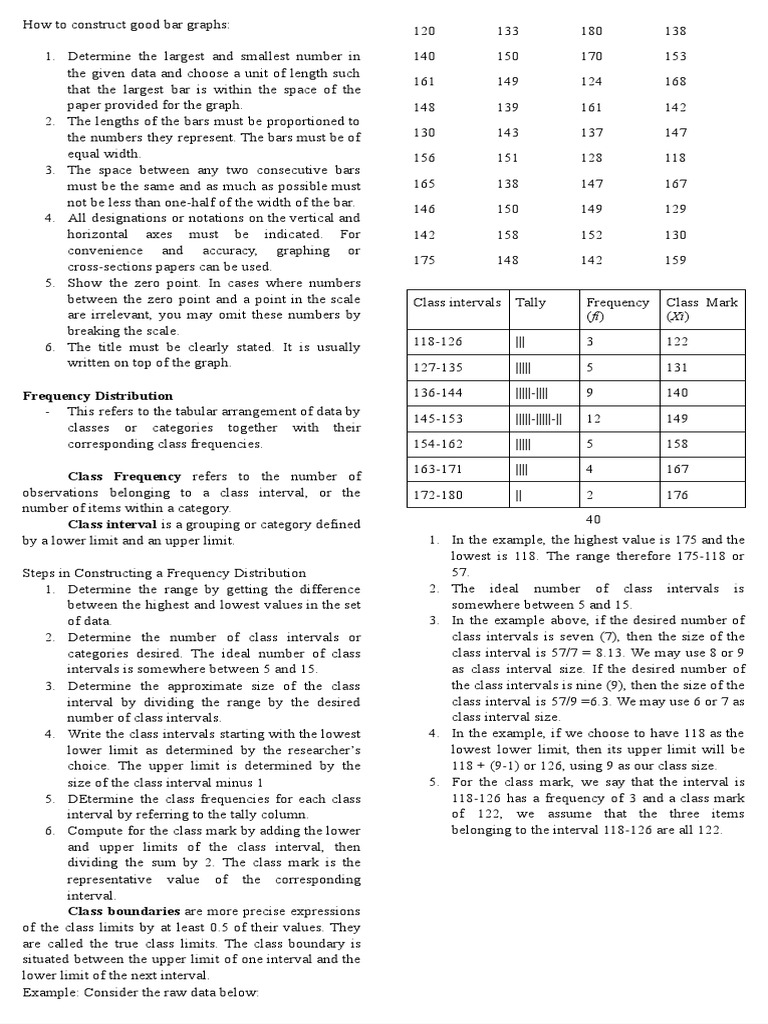 Constructing Frequency Distributions | PDF | Statistics | Applied ...