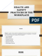Health and Safety Practices in The Workplace