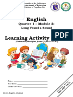 English: Learning Activity Sheets