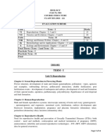 BIOLOGY COURSE STRUCTURE