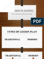 Lesson Planning Types and Parts