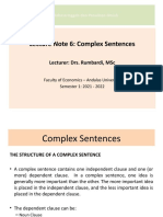 PP L N 6 Complex Sentences