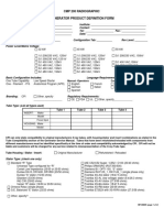 CMP 200 Radiographic Generator Product Definition Form