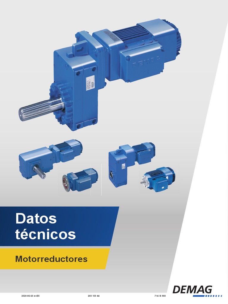 Catálogo de Motorreductores Demag | PDF | Transmisión (Mecánica ...