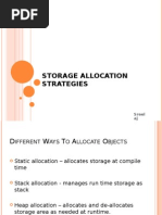 Storage Allocation Strategies