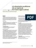 Tratamiento de La Disociación Escafolunar Crónica Mediante Un Injerto de Hueso-Ligamento-Hueso Según Cuénod