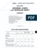 Universal Joints and Propeller Shaft: Section XII