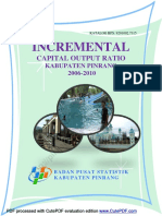 Incremental Capital Output Ratio Kabupaten Pinrang 2011
