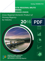 Produk Domestik Regional Bruto Kabupaten Pinrang Menurut Lapangan Usaha 2016 - 2020