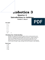 Robotics 3: Quarter 2 Introduction To Arduino