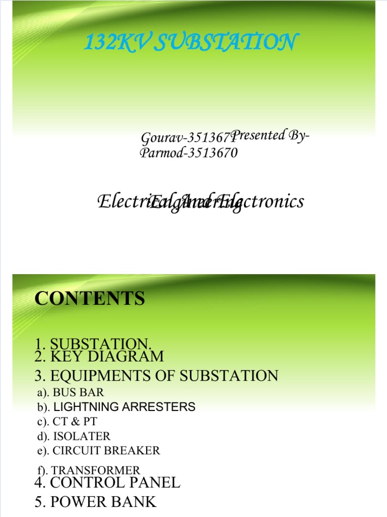 132 KV Substation | PDF | Electrical Substation | Electric Power ...