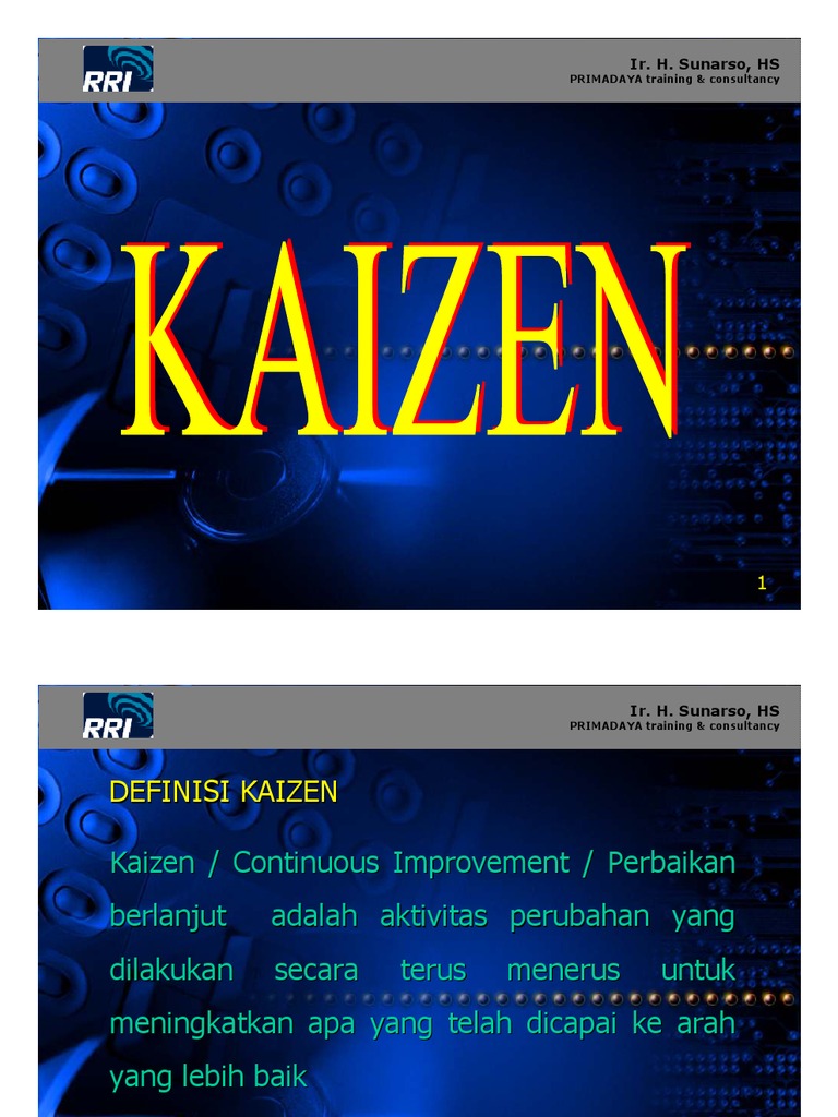 Penerapan Kaizen dalam Kehidupan | PDF | Karier & Perkembangan