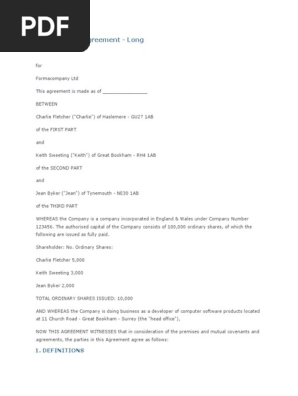 Shareholders Agreement