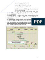 Principles of Mining and Metallurgical Engineering Stages