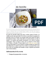 Ceviche de Bonito