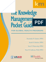 The Knowledge Management Pocket Guide: For Global Health Programs