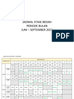 Jadwal Stase Bedah Juni-September 2021