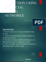 Cancer Prediction Using Artificial Neural Networks