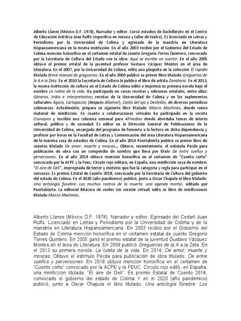 Alberto Llanes | PDF