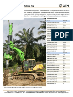 Excavator Mounted Drilling Rig: Technical Specification Model EMD40
