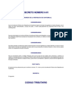 DECRETO DEL CONGRESO 6-91 (Código Tributario) - 1-42