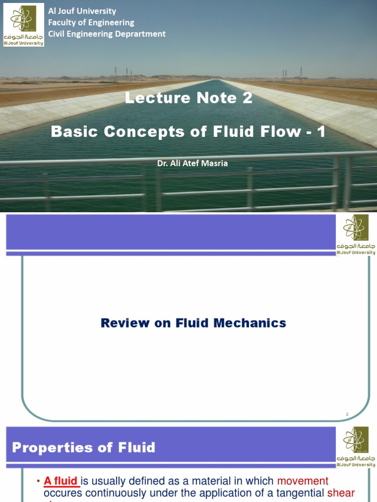 Fluid Mechanics: Properties & Flow Types | PDF | Fluid Dynamics ...