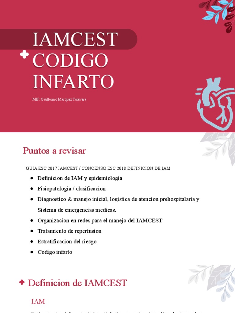 Iamcest Codigo Infarto | PDF | Infarto de miocardio | Enfermedades y ...