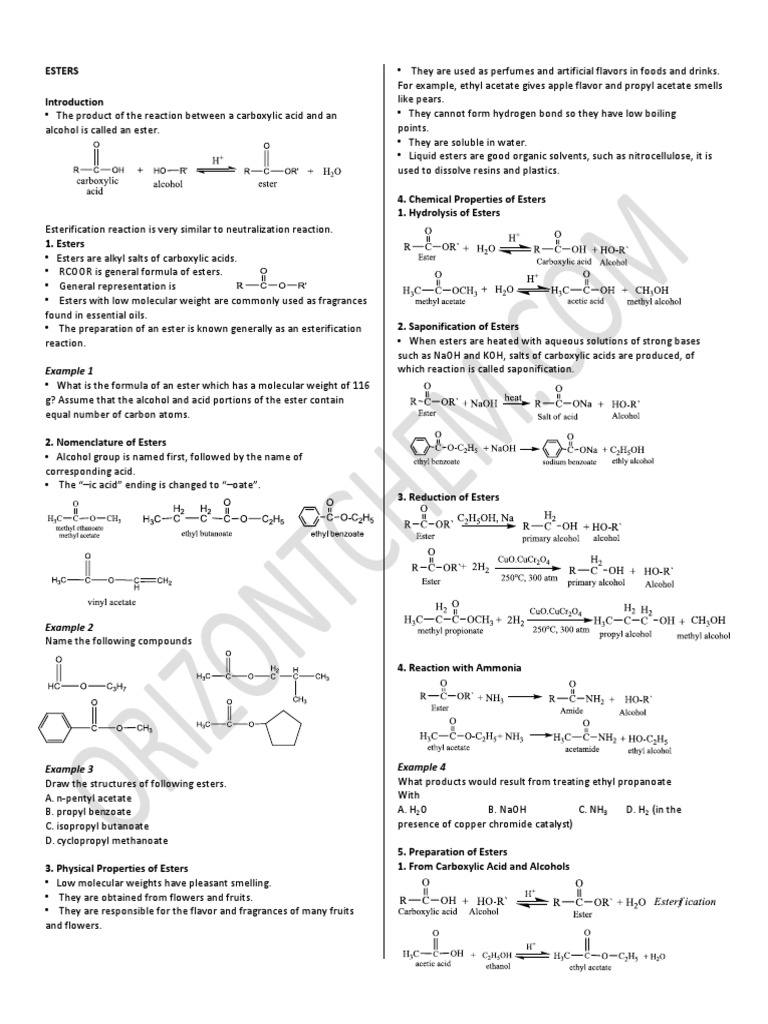 Esters 1 PDF Ester Soap